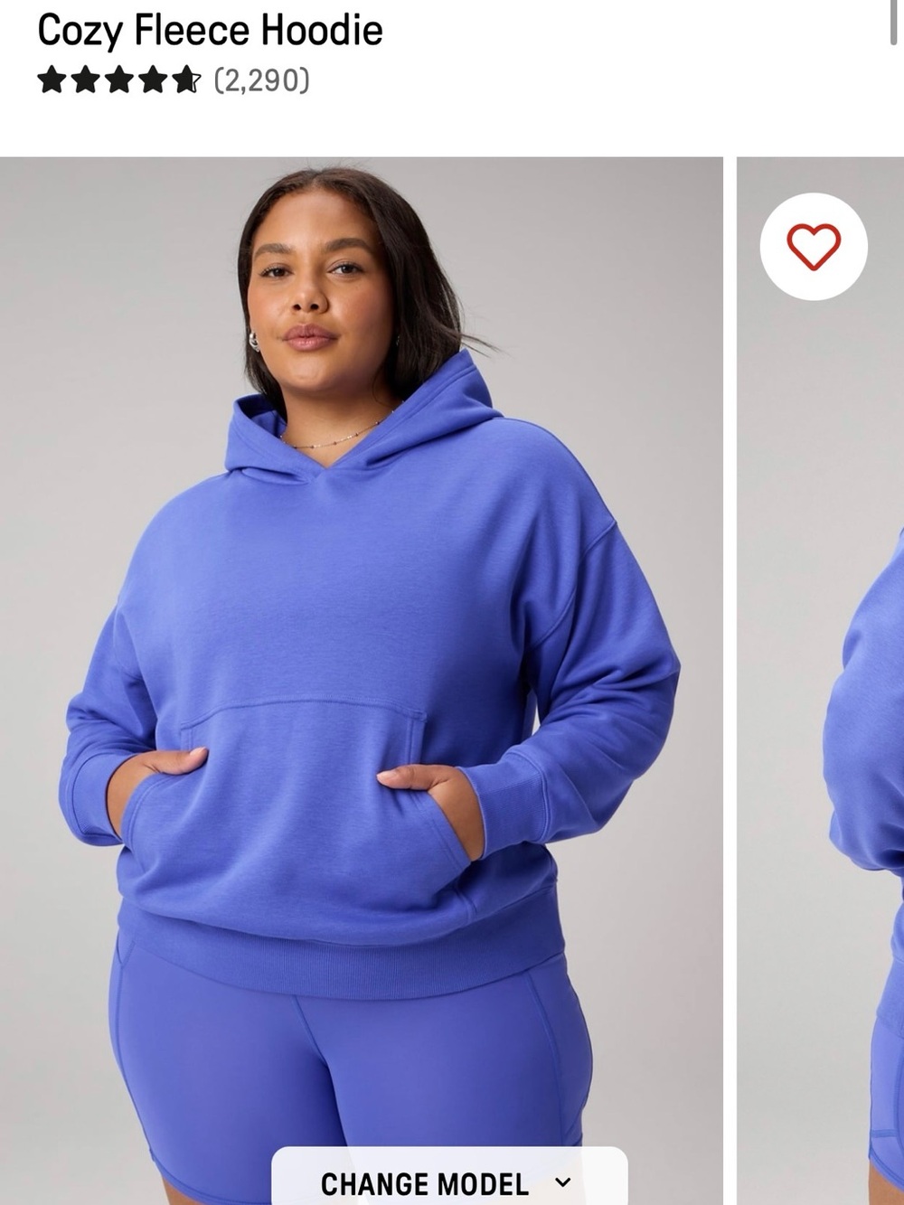 FABLETICS 
Cozy Fleece Hoodie in Sapphire Sky
UNOPENED! 
Size XXL/1X